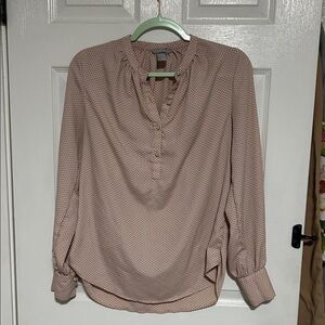 H&M Blush Pink V-Neck Blouse
